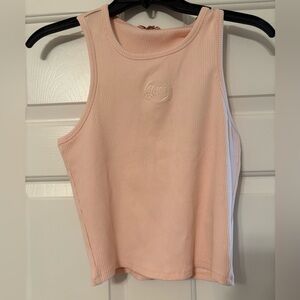 Guess Pink Fitted Crop Tank Top